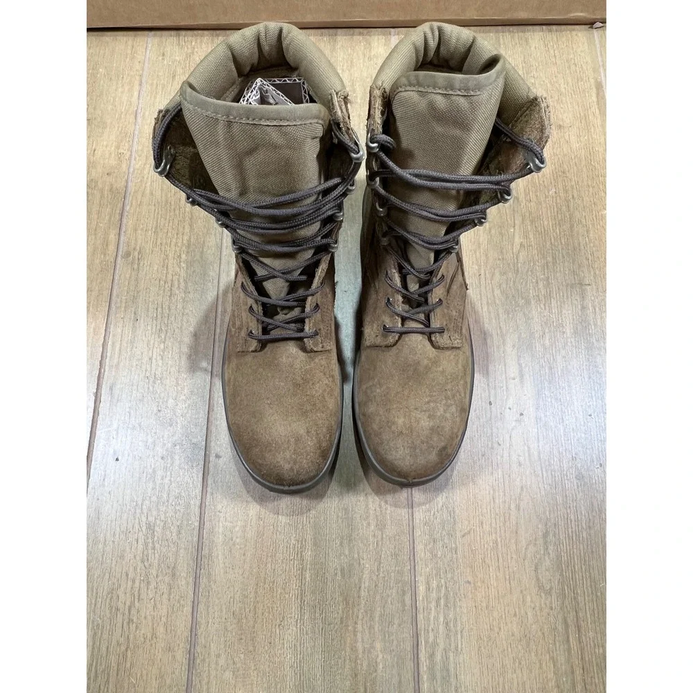 Thorogood Warhawk Mens Coyote Brown Suede Tactical Military Boots sz 8.5 USA